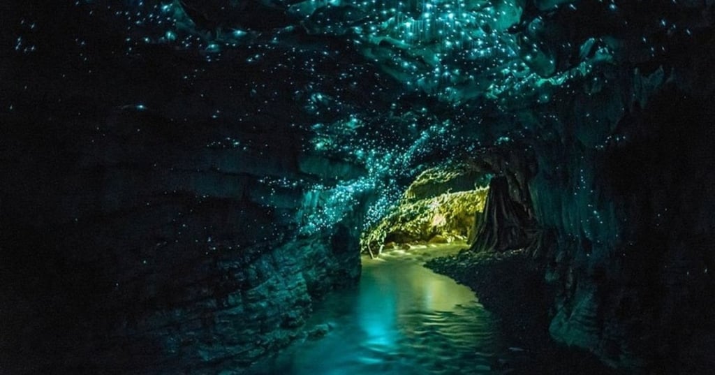 phosphorescent cave